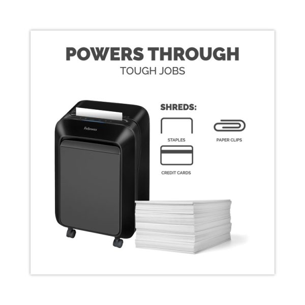 Powershred LX210 Micro-Cut Shredder, 16 Manual Sheet Capacity, Black - Image 4