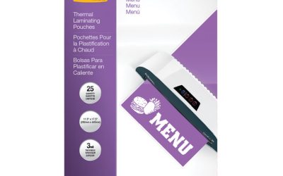 Laminating Pouches, 3 Mil, 12″ X 18″, Gloss Clear, 25/pack