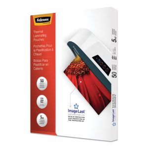 Imagelast Laminating Pouches With Uv Protection, 5 Mil, 9" X 11.5", Clear, 50/pack