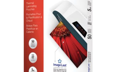 Imagelast Laminating Pouches With Uv Protection, 5 Mil, 9″ X 11.5″, Clear, 50/pack