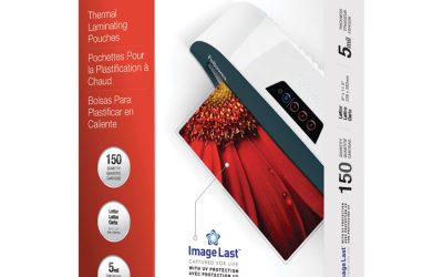 Imagelast Laminating Pouches With Uv Protection, 5 Mil, 9″ X 11.5″, Clear, 150/pack
