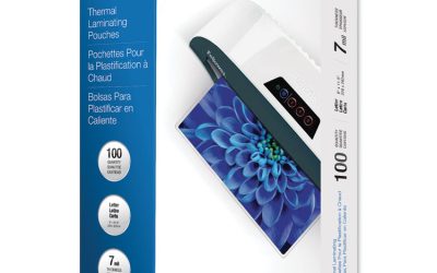 Laminating Pouches, 7 Mil, 9″ X 11.5″, Gloss Clear, 100/pack