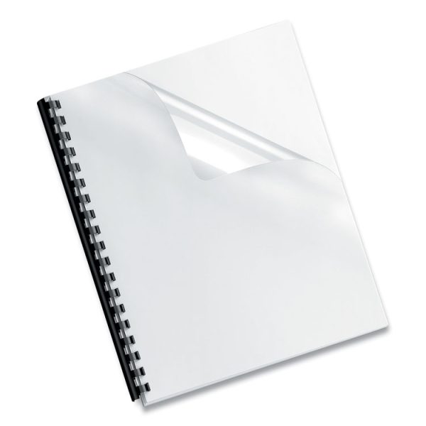 Crystals Transparent Presentation Covers for Binding Systems, Clear, with Square Corners 11 x 8.5, Unpunched, 200/Pack - Image 4