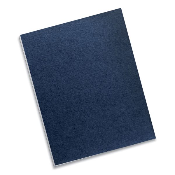 Expressions Linen Texture Presentation Covers for Binding Systems, Navy, 11 x 8.5, Unpunched, 200/Pack - Image 3