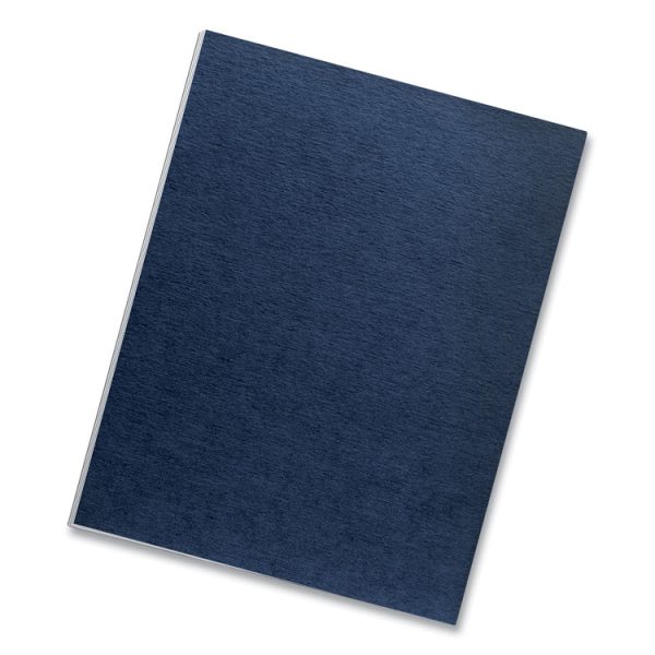 Expressions Linen Texture Presentation Covers for Binding Systems, Navy, 11 x 8.5, Unpunched, 200/Pack - Image 2