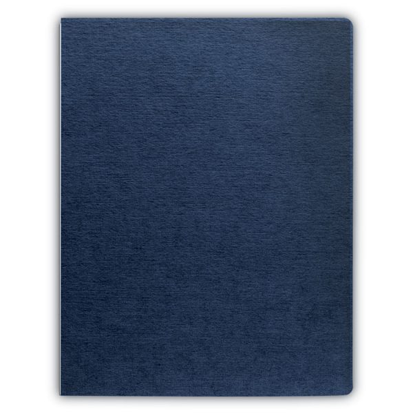 Expressions Linen Texture Presentation Covers for Binding Systems, Navy, 11.25 x 8.75, Unpunched, 200/Pack - Image 3