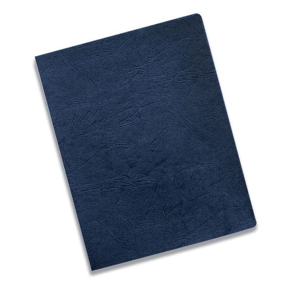 Expressions Classic Grain Texture Presentation Covers for Binding Systems, Navy, 11.25 x 8.75, Unpunched, 200/Pack - Image 3