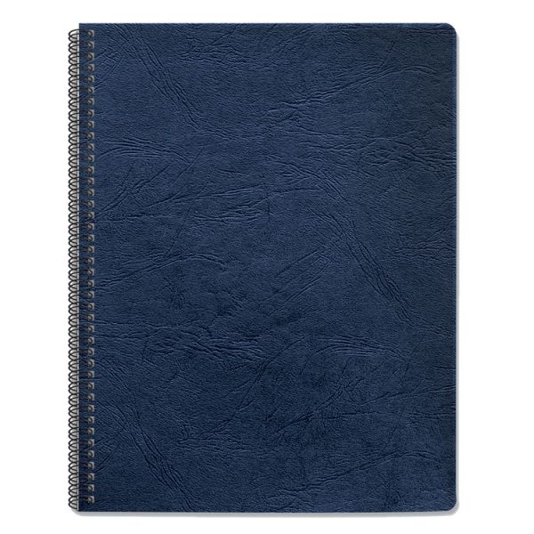 Expressions Classic Grain Texture Presentation Covers for Binding Systems, Navy, 11.25 x 8.75, Unpunched, 200/Pack - Image 2