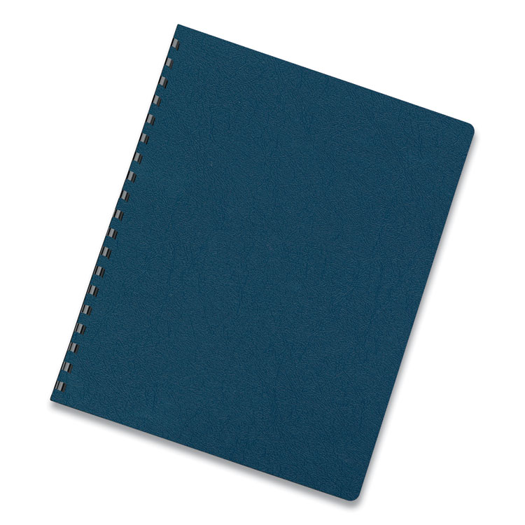 Executive Leather-Like Presentation Cover, Navy, 11.25 x 8.75, Unpunched, 50/Pack - Image 2