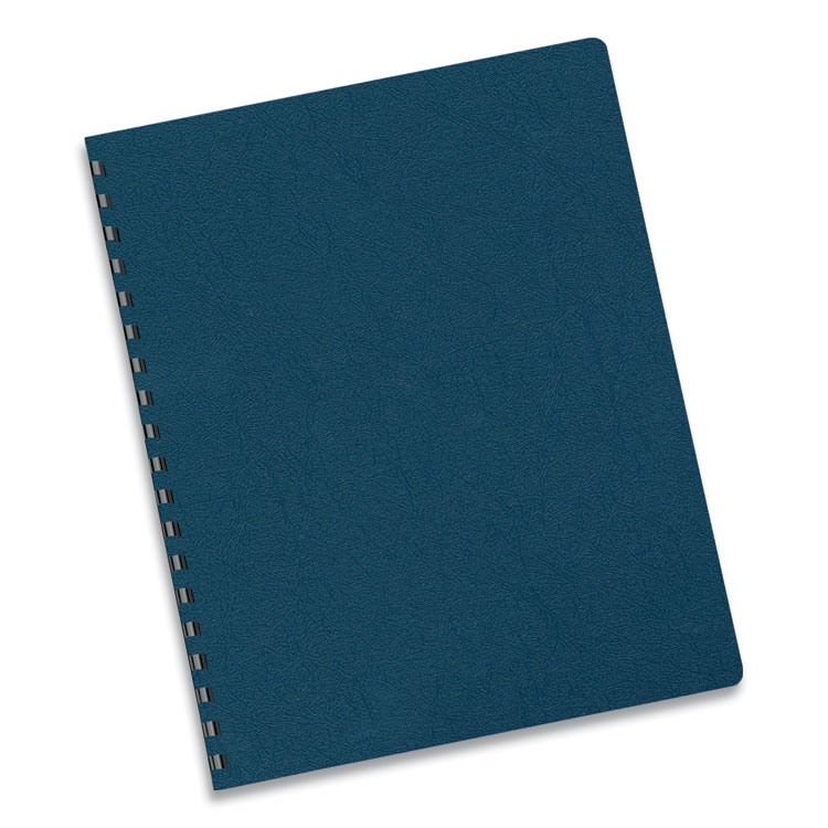 Executive Leather-Like Presentation Cover, Navy, 11.25 x 8.75, Unpunched, 50/Pack - Image 3