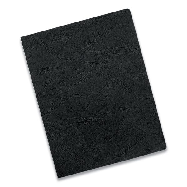 Executive Leather-Like Presentation Cover, Black, 11.25 x 8.75, Unpunched, 50/Pack - Image 2
