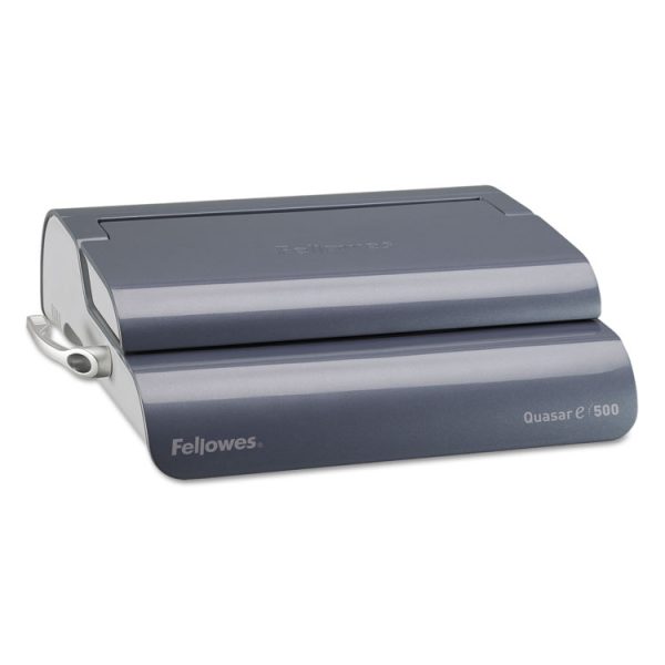 Quasar 500 Electric Comb Binding System, 500 Sheets, 16.88 X 15.38 X 5.13, Metallic Gray - Image 2