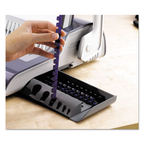 Quasar 500 Electric Comb Binding System, 500 Sheets, 16.88 X 15.38 X 5.13, Metallic Gray - Image 6