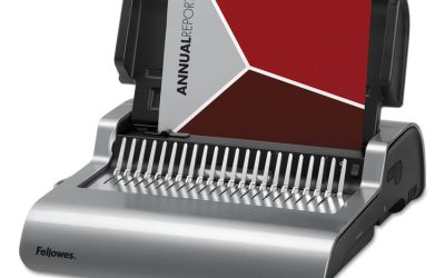 Quasar 500 Electric Comb Binding System, 500 Sheets, 16.88 X 15.38 X 5.13, Metallic Gray