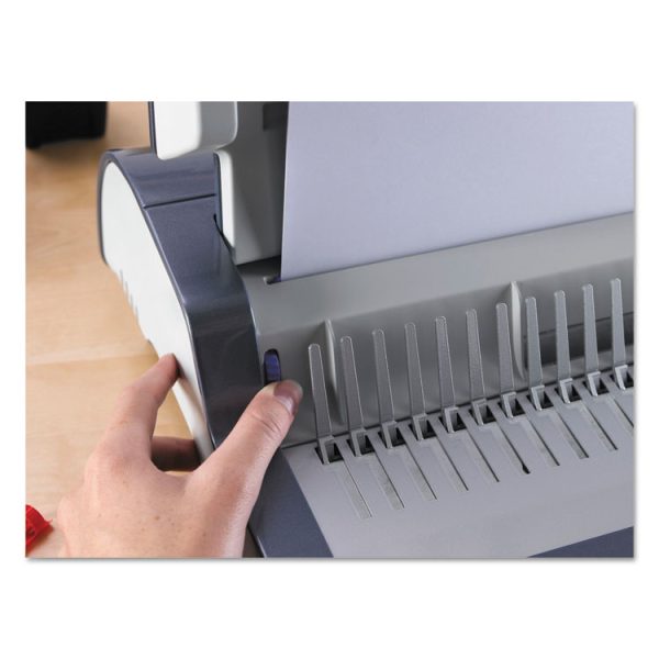 Quasar 500 Electric Comb Binding System, 500 Sheets, 16.88 X 15.38 X 5.13, Metallic Gray - Image 7