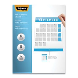 Self-Adhesive Laminating Sheets, 3 Mil, 9.25" X 12", Gloss Clear, 50/box