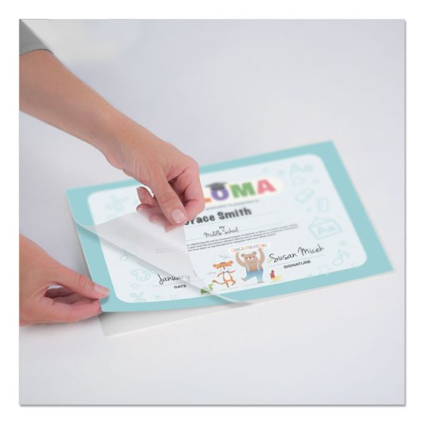 Laminating Pouches, 5 Mil, 9" X 11", Gloss Clear, 100/pack - Image 2
