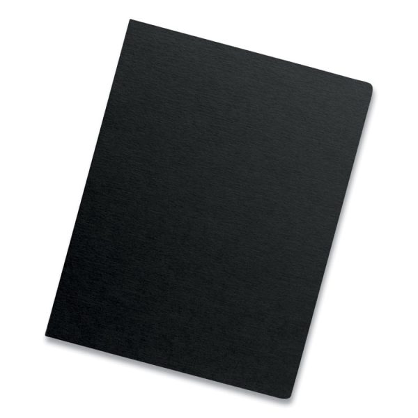 Futura Presentation Covers for Binding Systems, Opaque Black, 11.25 x 8.75, Unpunched, 25/Pack - Image 2