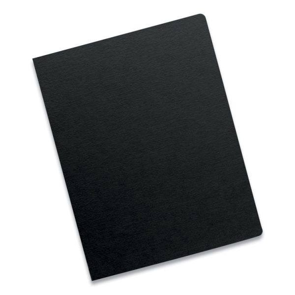 Futura Presentation Covers for Binding Systems, Opaque Black, 11.25 x 8.75, Unpunched, 25/Pack - Image 3