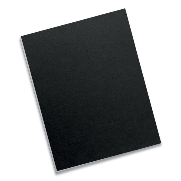 Futura Presentation Covers for Binding Systems, Opaque Black, 11 x 8.5, Unpunched, 25/Pack - Image 3