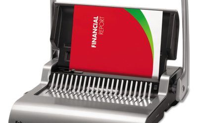 Quasar 500 Manual Comb Binding System, 500 Sheets, 18.13 X 15.38 X 5.13, Metallic Gray