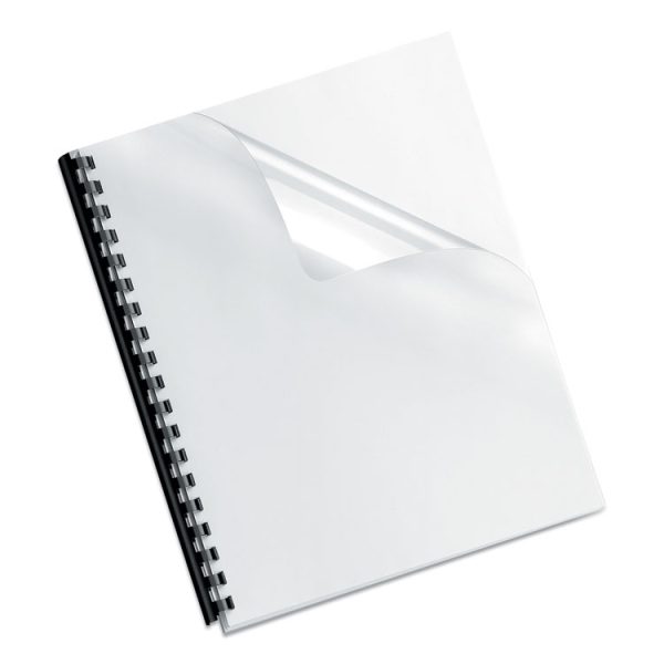 Crystals Transparent Presentation Covers for Binding Systems, Clear, with Round Corners, 11.25 x 8.75, Unpunched, 100/Pack - Image 4