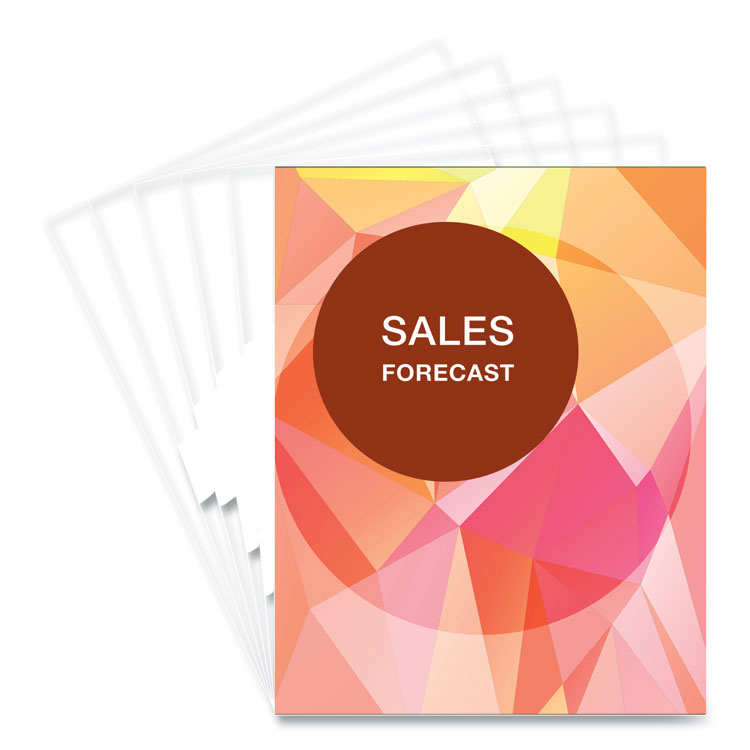 PET Ultra Clear Binding Covers, 5 mil, Clear, 11 x 8.5, Unpunched, 100/Pack - Image 5