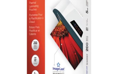 Imagelast Laminating Pouches With Uv Protection, 5 Mil, 9″ X 11.5″, Clear, 200/pack