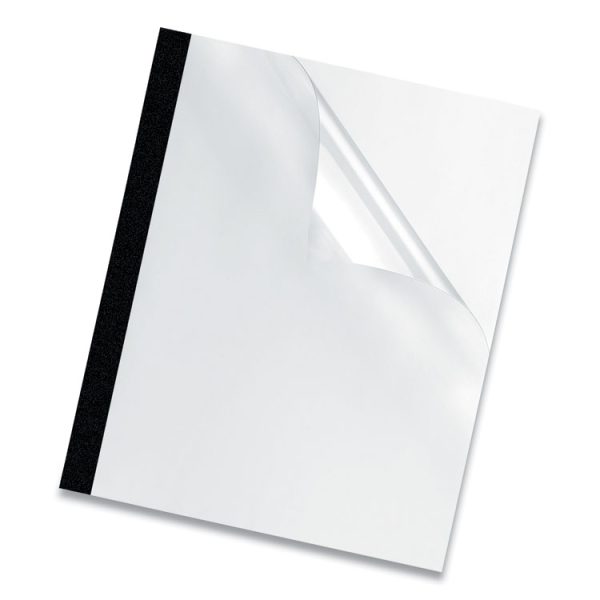 Thermal Binding System Presentation Covers, Clear, 61 to 90 Sheet Capacity, 11 x 8.5, Unpunched, 10/Pack - Image 2