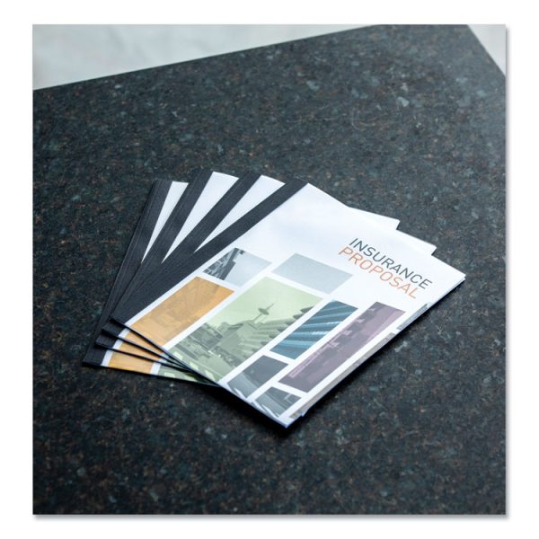 Thermal Binding System Presentation Covers, Clear, 91 to 120 Sheet Capacity, 11 x 8.5, Unpunched, 10/Pack - Image 4