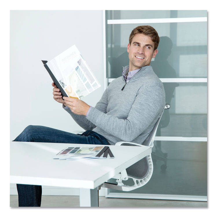 Thermal Binding System Presentation Covers, Clear, 181 to 240 Sheet Capacity, 11 x 8.5, Unpunched, 10/Pack - Image 3