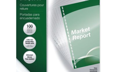 Crystals Transparent Presentation Covers for Binding Systems, Clear, with Square Corners, 11 x 8.5, 3-Hole Punched, 100/Pack