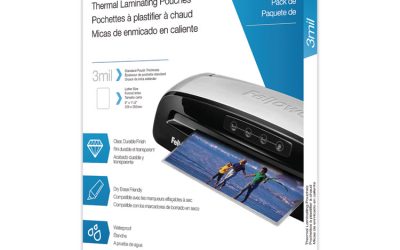 Laminating Pouches, 3 Mil, 9″ X 11.5″, Gloss Clear, 100/pack