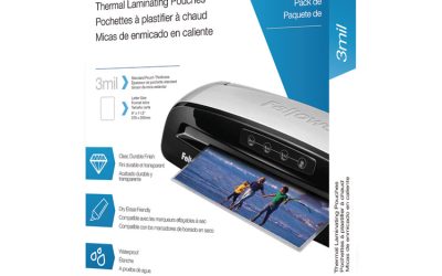 Laminating Pouches, 3 Mil, 9″ X 11.5″, Gloss Clear, 200/pack