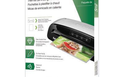 Thermal Laminating Pouches, 5 Mil, 9″ X 11.5″, Matte Clear, 50/pack