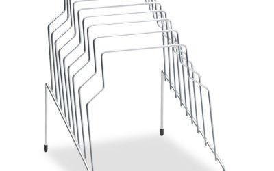 Wire Step File, 8 Sections, Letter To Legal Size Files, 10.13″ X 12.13″ X 11.81″, Silver