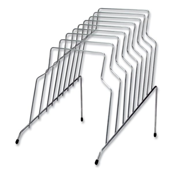 Wire Step File, 8 Sections, Letter To Legal Size Files, 10.13" X 12.13" X 11.81", Silver - Image 3