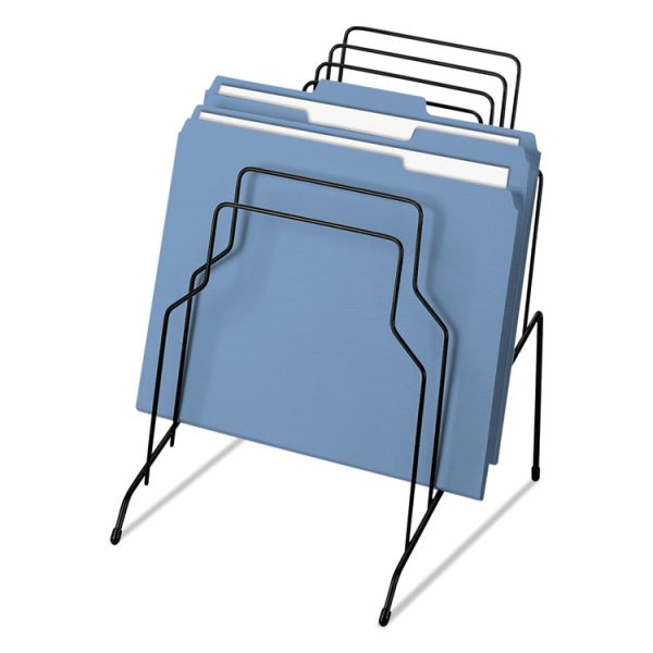 Wire Step File, 8 Sections, Letter To Legal Size Files, 10.13" X 12.13" X 11.19", Black - Image 2