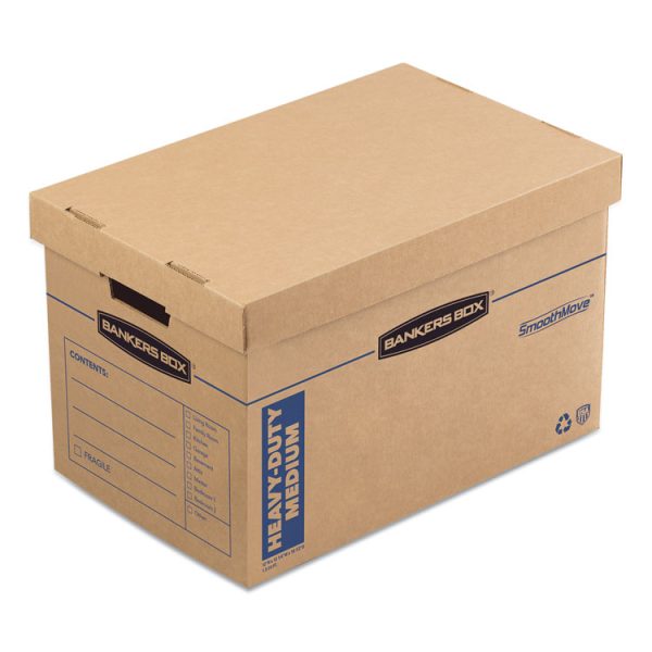 SmoothMove Kitchen Moving Kit with Dividers + Foam, Half Slotted Container (HSC), Medium, 12.25" x 18.5" x 12", Brown/Blue - Image 2
