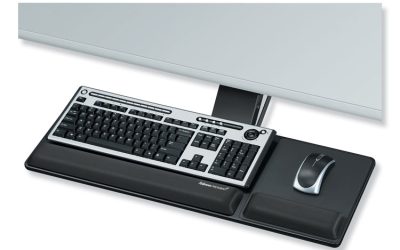 Designer Suites Compact Keyboard Tray, 19w X 9.5d, Black