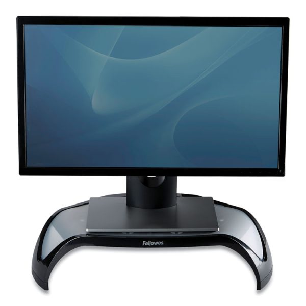 Smart Suites Corner Monitor Riser, For 21" Monitors, 18.5" X 12.5" X 3.88" To 5.13", Black/clear Frost, Supports 40 Lbs - Image 3