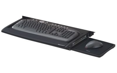 Deluxe Keyboard Drawer, 20.5w X 11.13d, Black