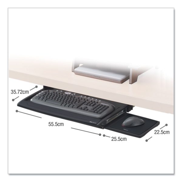 Deluxe Keyboard Drawer, 20.5w X 11.13d, Black - Image 2