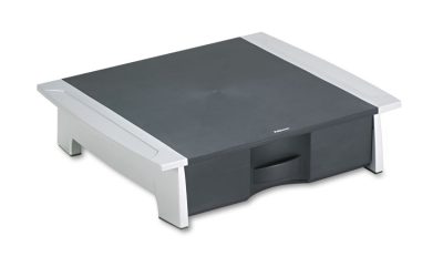 Office Suites Printer/machine Stand, 21.25 X 18.06 X 5.25, Black/silver