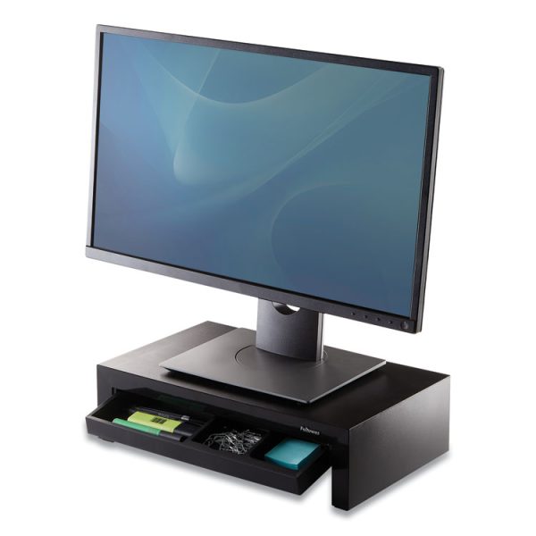 Designer Suites Monitor Riser, For 21" Monitors, 16" X 9.38" X 4.38" To 6", Black Pearl, Supports 40 Lbs - Image 2