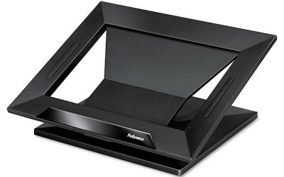 Designer Suites Laptop Riser, 13.19″ X 11.19″ X 4″, Black Pearl, Supports 25 Lbs