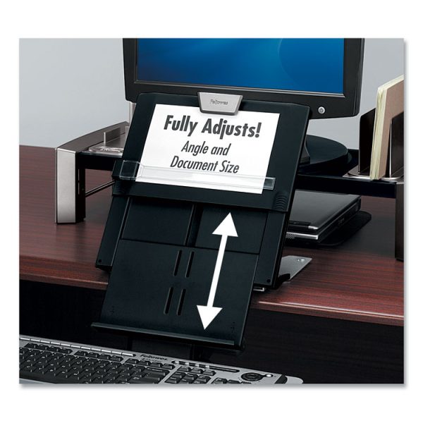 Professional Series Document Holder, 250 Sheet Capacity, Plastic, Black - Image 6