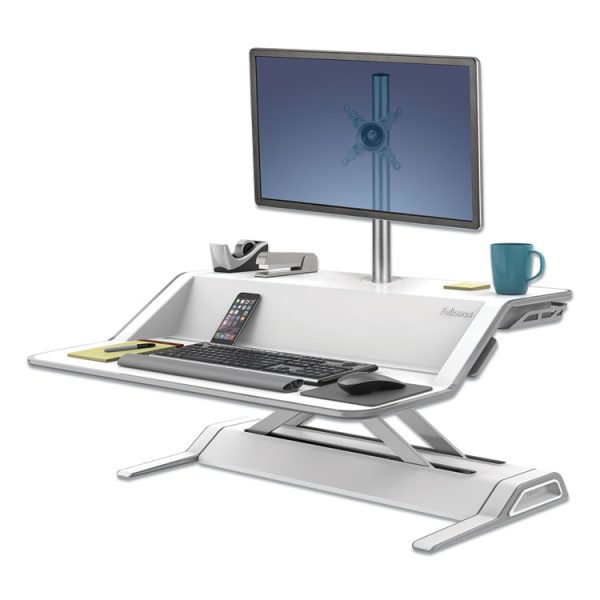 Lotus Single Monitor Arm Kit, For 26" Monitors, 180 Degree Rotation, 180 Degree Pan, Silver, Supports 17 Lb - Image 3