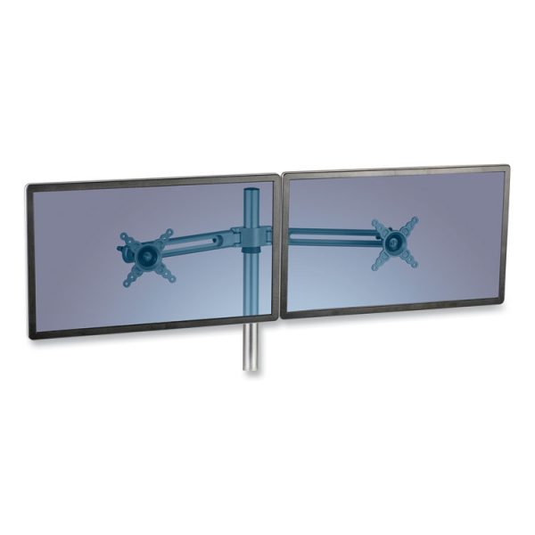 Lotus Dual Monitor Arm Kit, For 26" Monitors, Silver, Supports 13 Lb - Image 2
