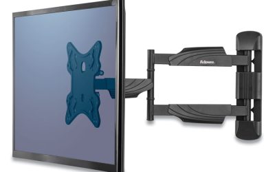 Full Motion Tv Wall Mount, 16.25w X 19.75d X 17.87h, Black